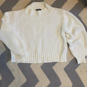 Jcrew cotton handed cropped sweater